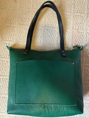 PORTLAND LEATHER  ZIPPER TOTE BAG - LIMITED EDITION - Bacalar - Size Medium Tote